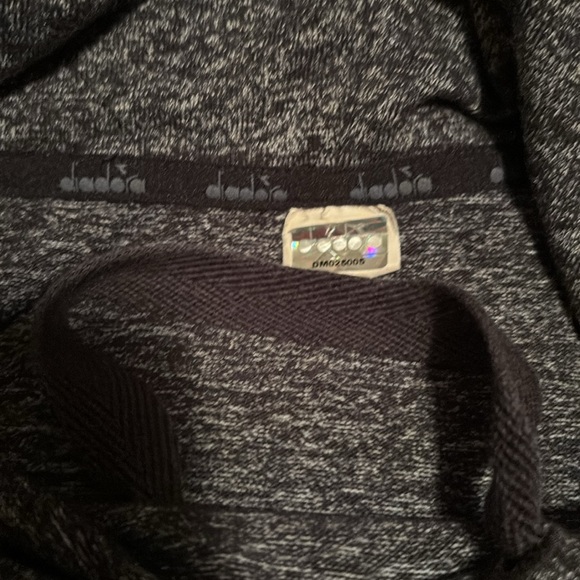 Diadora Grey Hoodie Sweatshirt - Picture 3 of 3